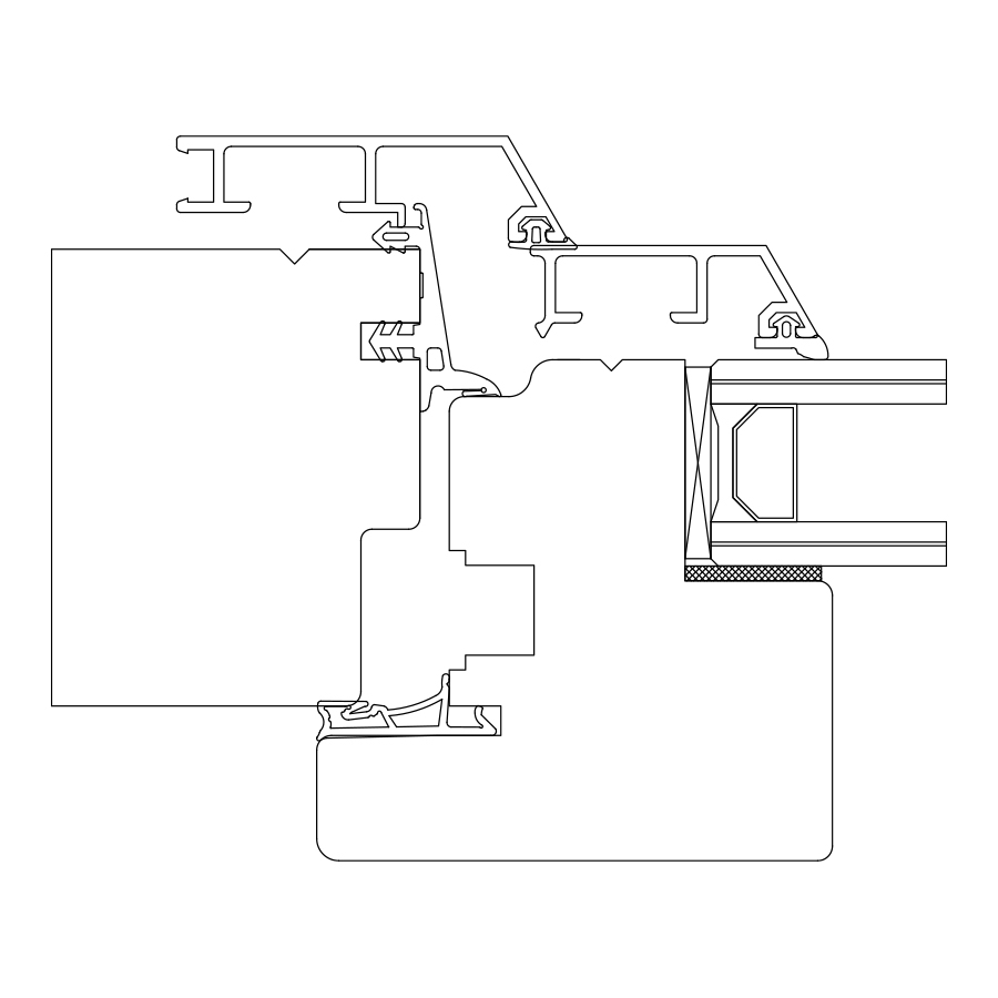 Legno Alluminio LA 77 Edge